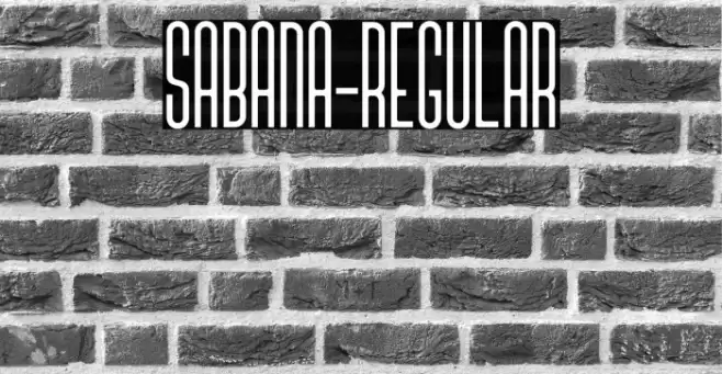 sabana-Regular Font examples
