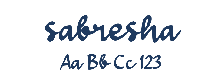 sabresha Font Preview