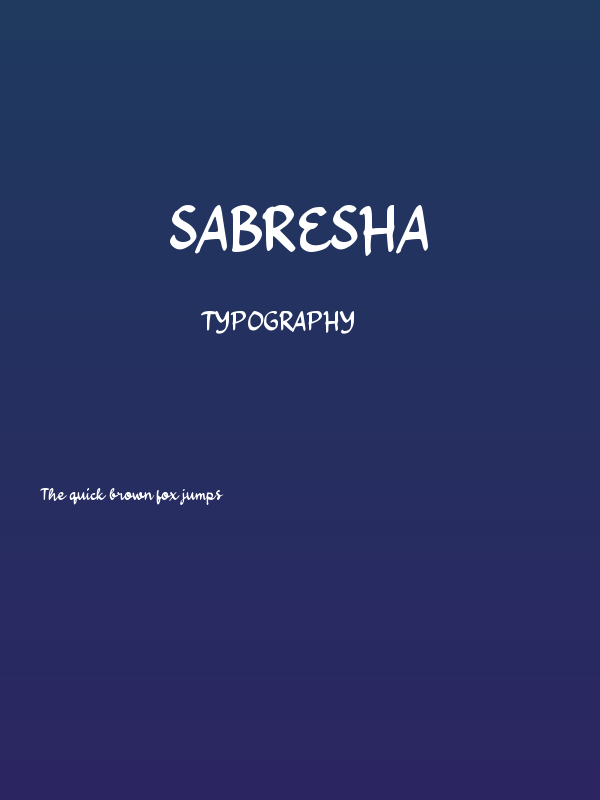 sabresha Poster