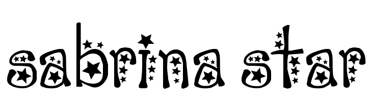 sabrina star  font caratteri gratis