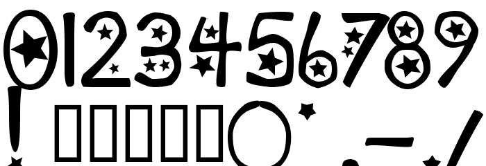 sabrina star Font OTHER CHARS