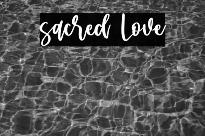 sacred Love Font examples