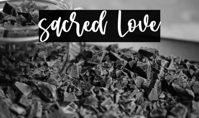 sacred Love Font examples