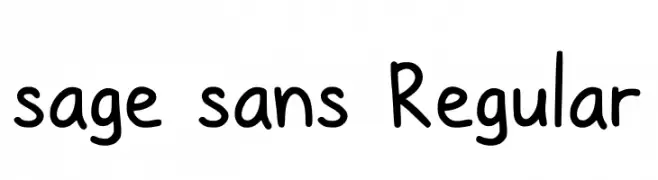 sage sans Regular  Frei Schriftart Herunterladen