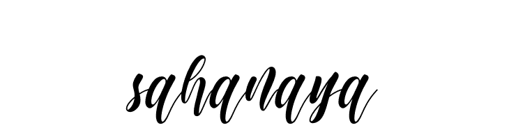 sahanaya  免费字体下载