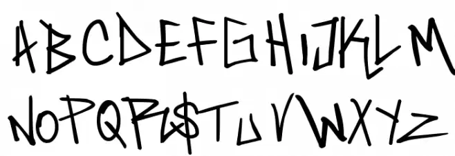 saint Schriftart Groß