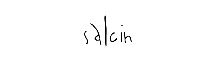 salcin  नि: शुल्क फ़ॉन्ट्स डाउनलोड