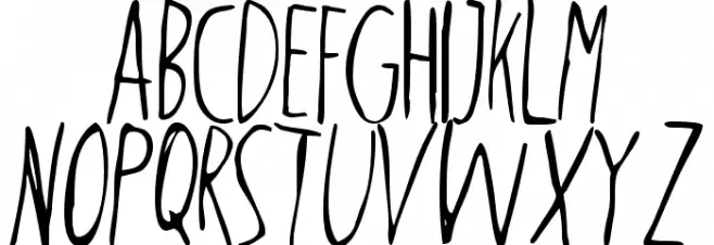 salcin Font UPPERCASE