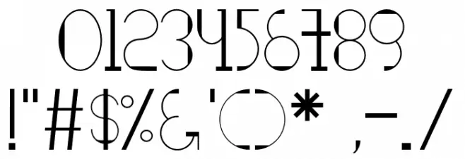 saleng Font OTHER CHARS