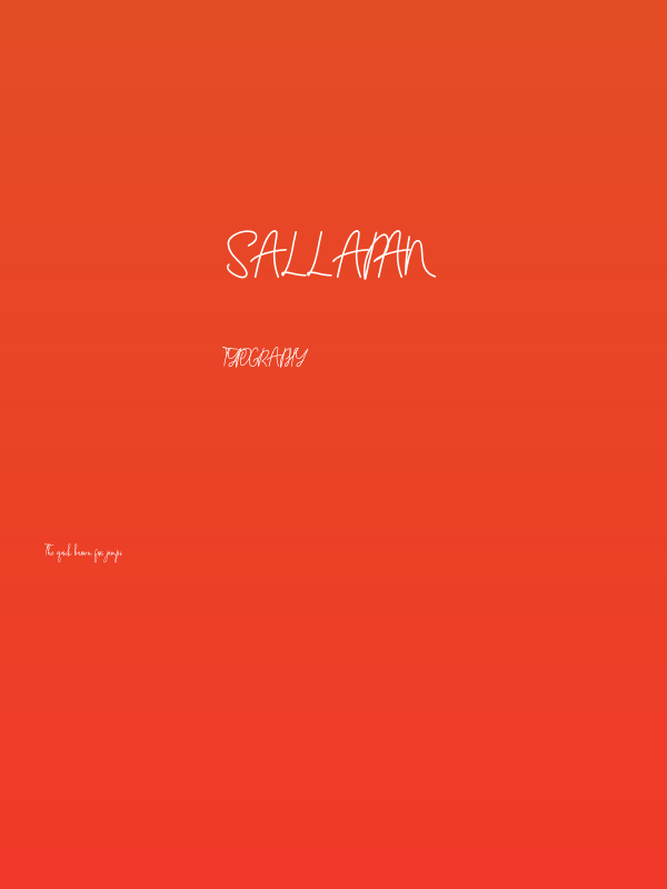 sallapan Poster