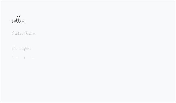 sallea Business Card