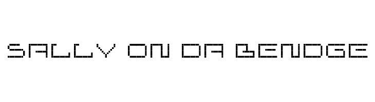 sally on da bendge  font caratteri gratis