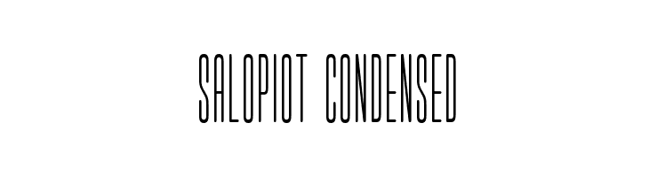 salopiot condensed  नि: शुल्क फ़ॉन्ट्स डाउनलोड