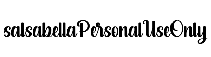 salsabella Personal Use Only  Free Fonts Download