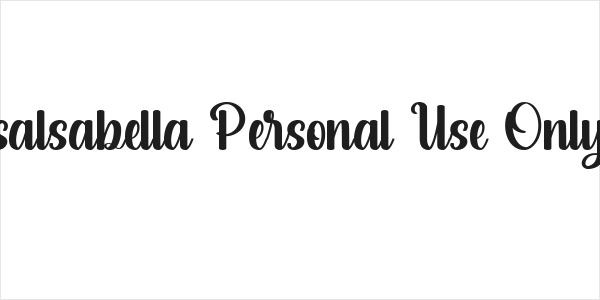salsabella Personal Use Only Logo