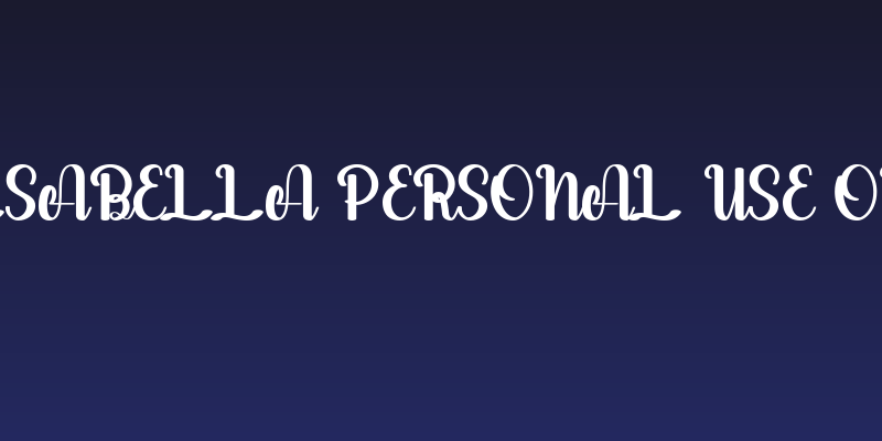 salsabella Personal Use Only Social Header