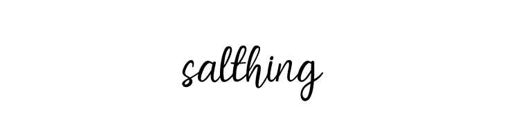 salthing  Descarca Fonturi Gratis