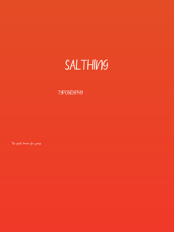 salthing Poster