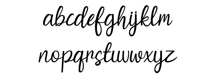 salthing Font LOWERCASE
