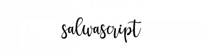 salwascript  免费字体下载