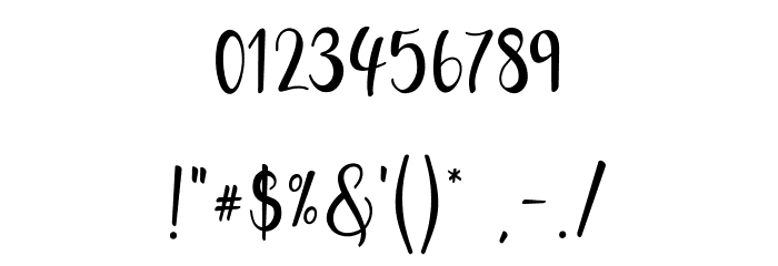salwascript Font OTHER CHARS