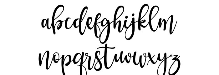 salwascript Font LOWERCASE
