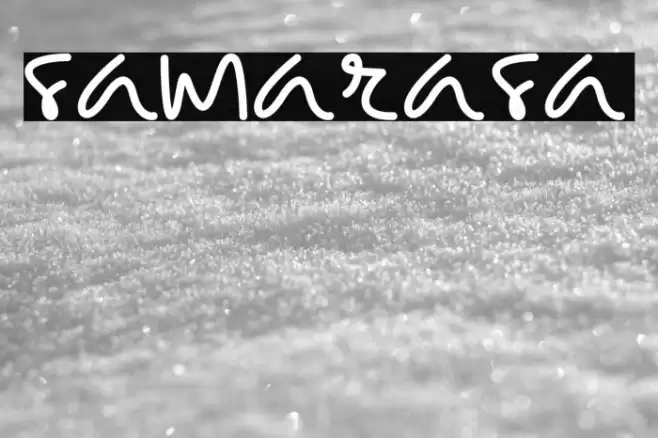 samarasa Font examples
