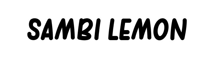 sambi lemon Font