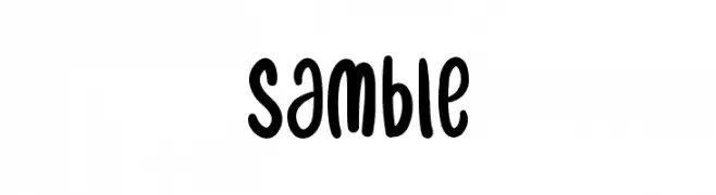samble  नि: शुल्क फ़ॉन्ट्स डाउनलोड