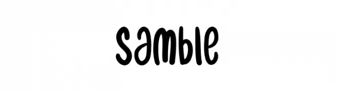 samble  Frei Schriftart Herunterladen
