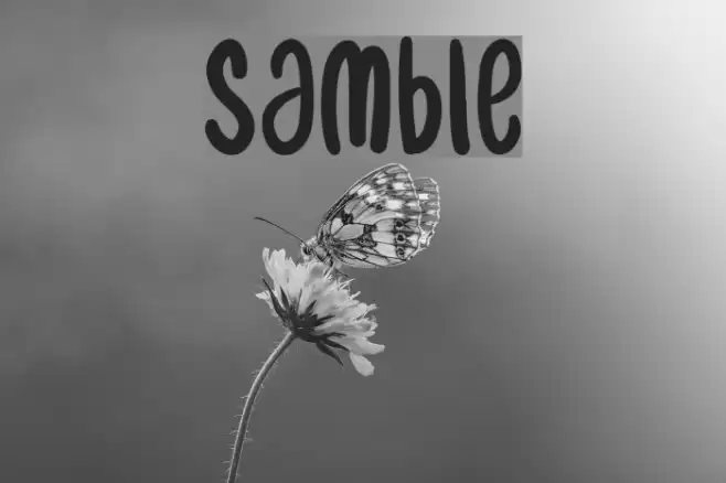 samble Font examples