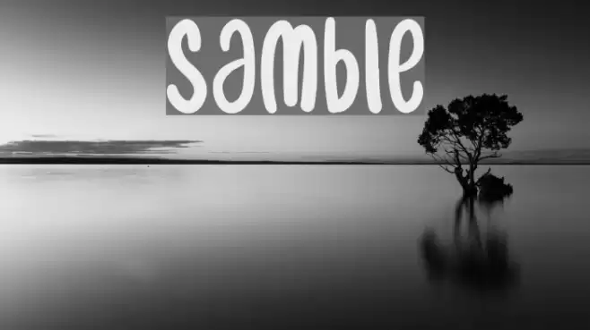 samble Font examples