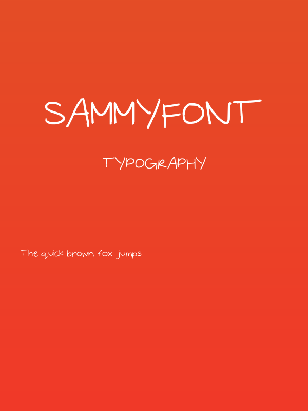 sammyfont Poster