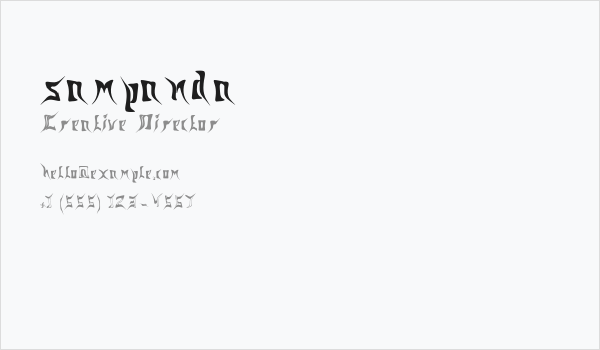 sampanda Business Card
