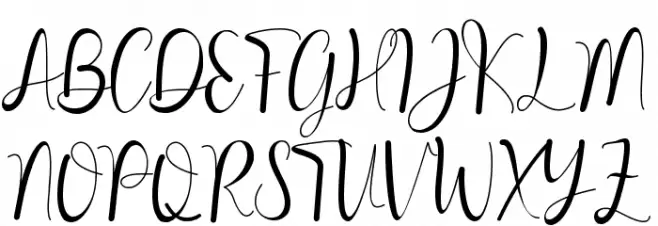 sanantha Schriftart Groß