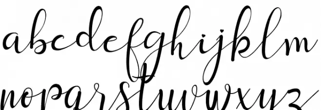 sanantha Font LOWERCASE