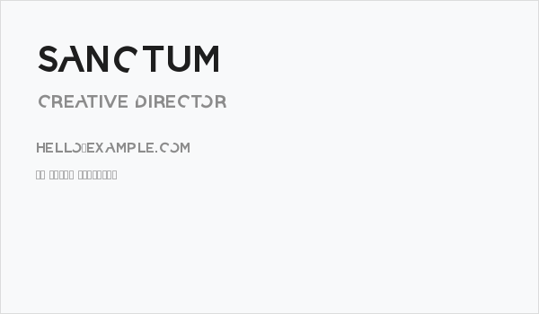 sanctum Business Card
