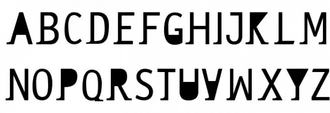 saneserif 字体 大写