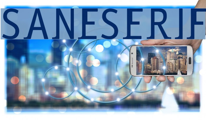 saneserif Schriftart examples