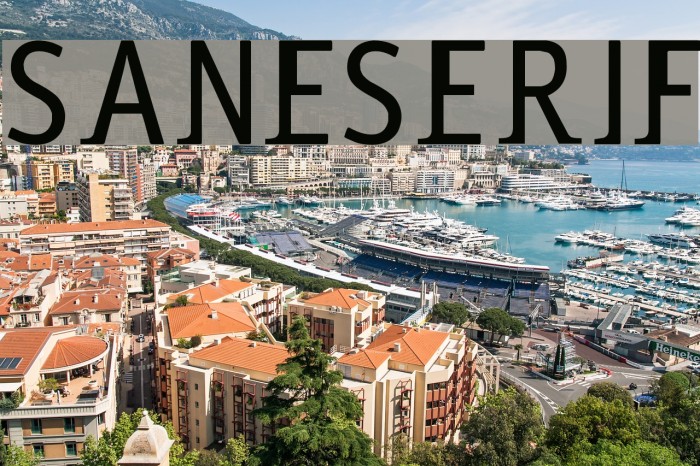 saneserif Schriftart examples