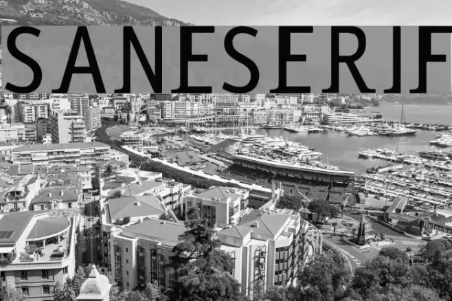 saneserif Schriftart examples