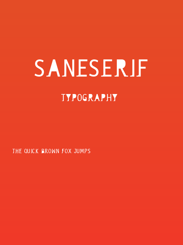 saneserif Poster