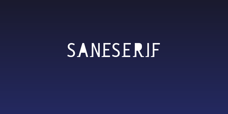 saneserif Social Header