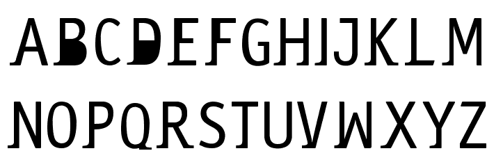 saneserif Schriftart Kleinbuchstaben