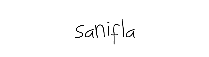 sanifla  Скачать бесплатные шрифты