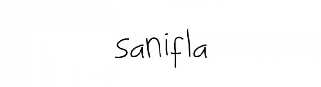 sanifla  Frei Schriftart Herunterladen