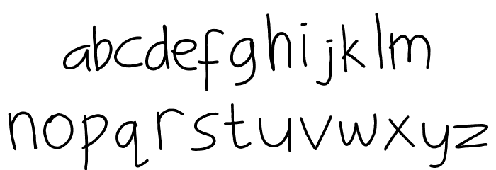 sanifla Font LOWERCASE