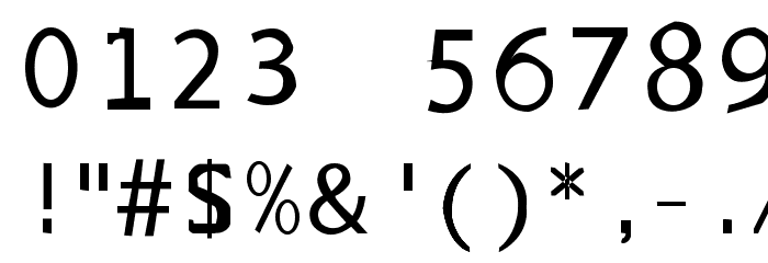 sans Font OTHER CHARS