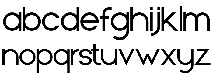 sans Font LOWERCASE