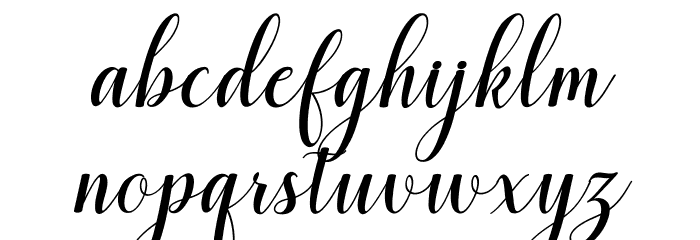 santosa Font LOWERCASE